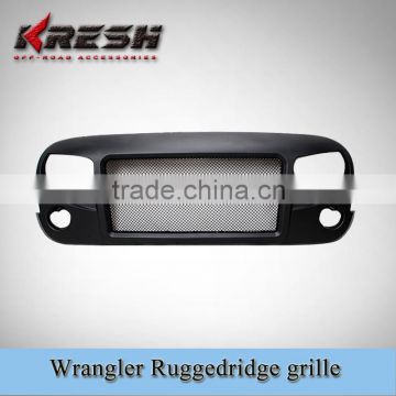 Various colors 4x4 Auto wrangler plastic ruggedridge grille for wrangler JK, plastic wrangler grille