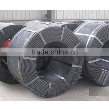 7 wire 9.53MM low relaxation prestressed concrete strand for bridge construction