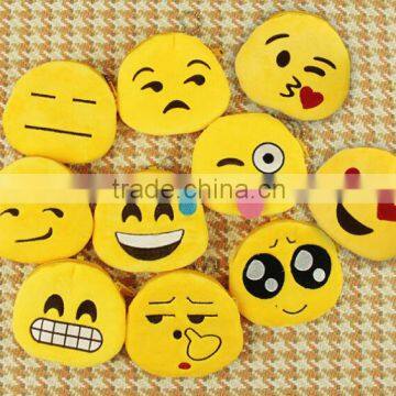 2015 hot sale emoji Coin Purse wallet emoji, hot sale 12 style emoji plush wallets