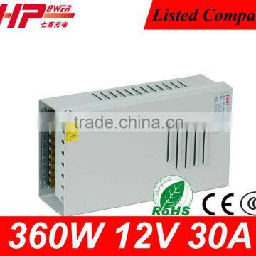CE RoHS high power AC to DC constant voltage single output HL-360W-12V rainproof switch 360watt 12v 30a power supply smps