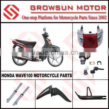 Wave100 Motorcycle Spare Parts Lamp, Absorber, Fender