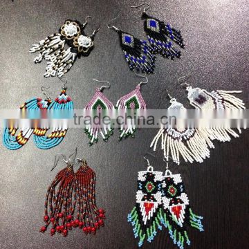 Fashion Drop Earrings Seed beads Jewelry Banjara Ear Drop