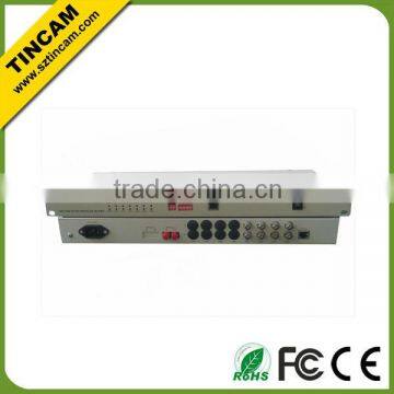 4E1(75 or 120 ohm) with 10/100Mbps and 2*RS232/422/485 Optical Multiplexer PDH