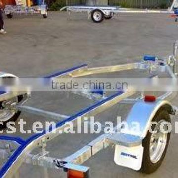 bunk type boat trailer