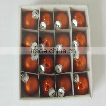 home decoration ornaments orange christmas glass ball