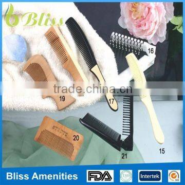 N239 High quality Disposable plastic/wood hotel comb for travel 15 manufacturers hotel trip products