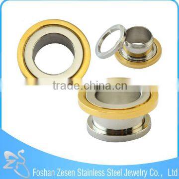 Competitive Price Medical Steel Gold Ear Tunnels Body Jewelry Piercing Wholesale photo-6
