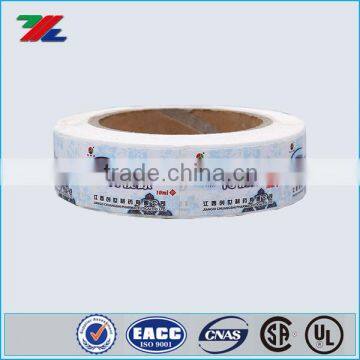 2016 Custom Full Color Design Waterproof Food Label Sticker Printing Roll Label for eyedrops bottle