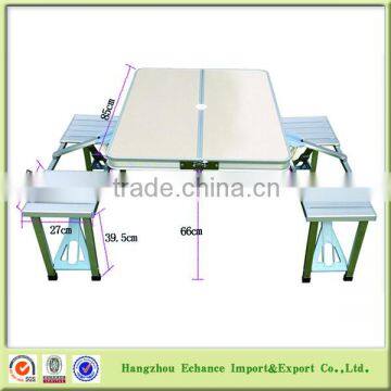 Cheap Carry case MDF folding table/aluminum folding picnic table/camping table and chairs