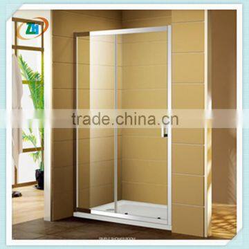 Sliding pivot door shower enclosure