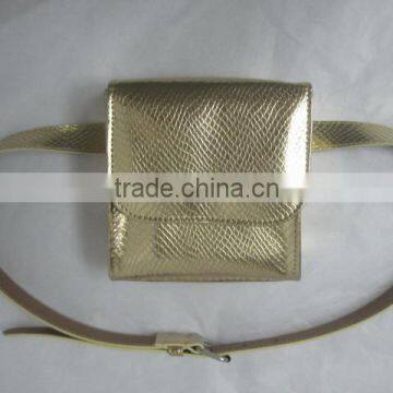 2015 NEW Snakeskin Faux Leather waist bag / high quality waist bags for women