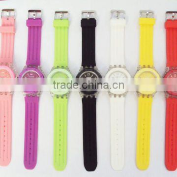 silicone quartz watch