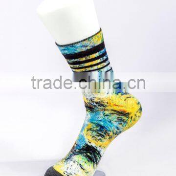 Custom The News Fashion Elastane Men Sport Socks