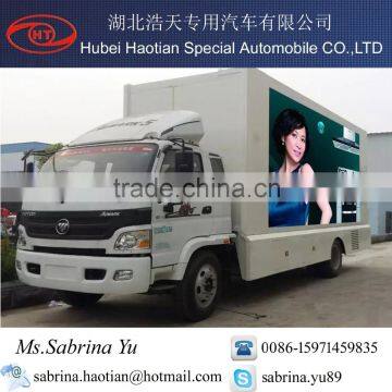 Forland mobile led video advertising truck outdoor full color led screen mobile stage roadshow billboard truck