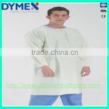 New Arrival Hospital Medical Consumables Non Sterile Ultrasonic Thermal Welding Yellow Disposable Isolation Gown photo-2