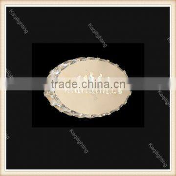 Modern Unique Desgin Oval Shade Crystal Wall Lamps Mounted Bedside Indoor Lighting photo-2