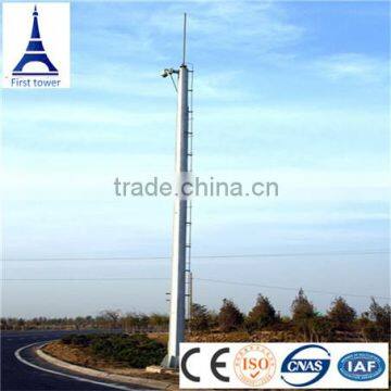 Hot dip galvanized steel singal pole tower