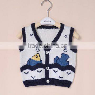 Handmade Knitting Infant Wrestling Singlet Baby Singlet photo-3