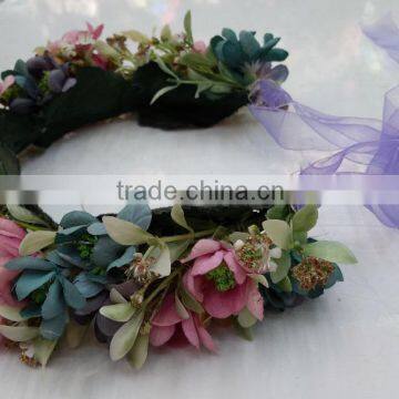 HL015 New Artificial Flower Crown/tiara Flower Crown/wedding Flower Crown Wreath Headband Flower photo-2