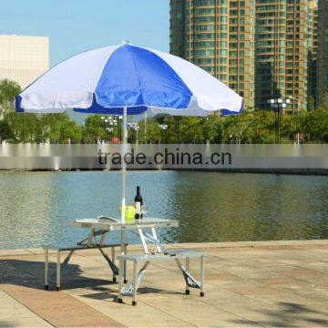 MDF Top Folding Aluminum Picnic Table Foldable Table and Chairs photo-6