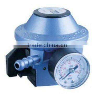 Gas low pressure regulator with gauge, air pressure regulator parts with ISO9001-2008