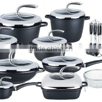 35PCS Aluminium Non-stick Cookware Set