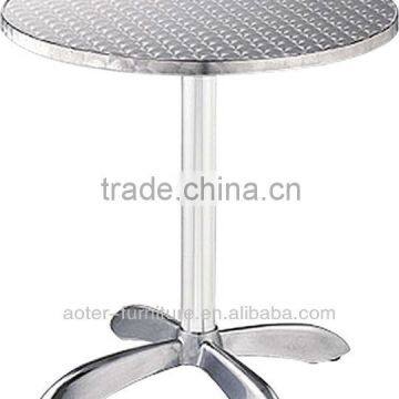 Hot sell outdoor aluminium round dining bar table frame