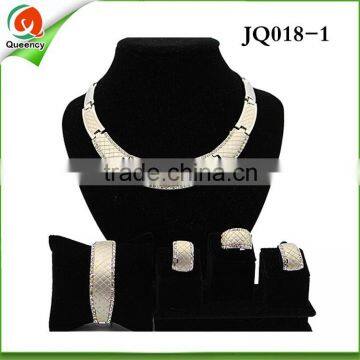 JQ018-1 Gold fashionable women's artificial gold fashion jewellery set