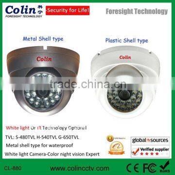 China Professinal factory supply real color night vision white light ir dome camera well to protect your seurity life