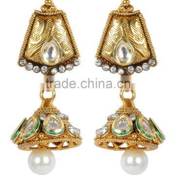 Indian Beautiful Pendant Look Designer Necklace Set With Earrings For Women photo-4