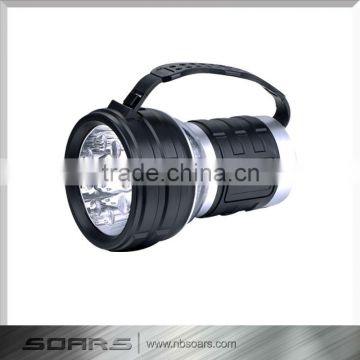 Rubberized Plastic Multi-function Strong Light Flashlight