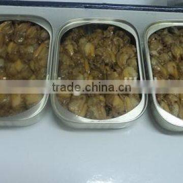 Canned Smoked Clam in vegetable oil