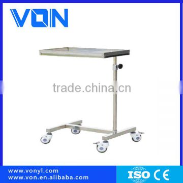 stainless steel square tray support hospital equipment for medical use