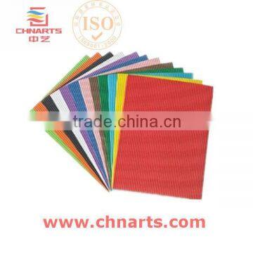 Striped embossing color Corrugated craft Paper