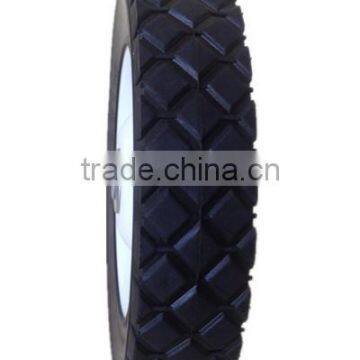 8 Inch Semi-pneumatic Rubber Wheel for Garbage Bin, Garden Cart, Lawn Mower photo-5