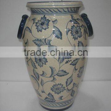 Factory wholesale hand paint flower wall vase for home deco