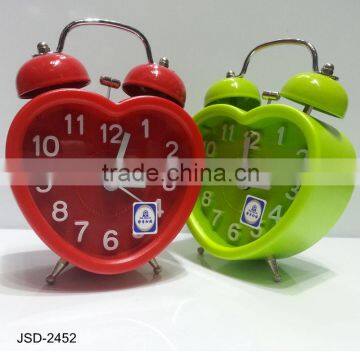 3D Numbers 3" Plastic Twin Bell Alarm Desktop Clock photo-2