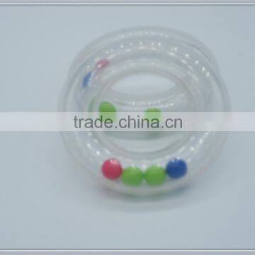 Plastic rattle ring for stuffed toys