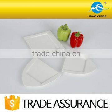 Hot Selling Hotel White Ceramic Snack Set photo-3