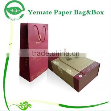 Professional Box Factory! High end custom two pieces paper wine box packaging, paper beverage box, beer bottle paper box