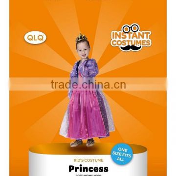 girl princess dress Purple party fancy dress for children kids princess dress