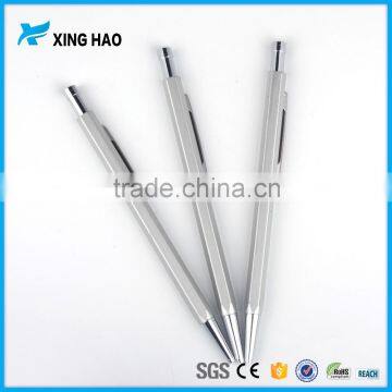 China pen factory promotion office & school supplies metal press ball pen printed with custom printed logo