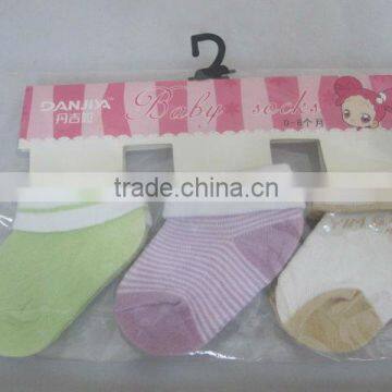 100% cotton soft and sweat-absorbent baby socks