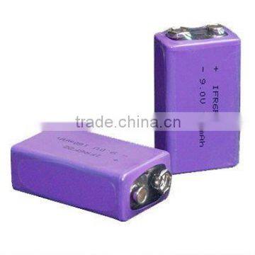 9V Li-ion battery 600mAh