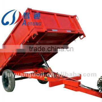 Farmer trailer with rear dump