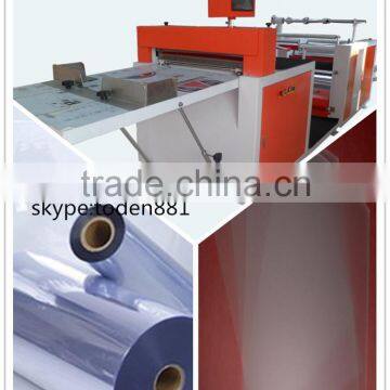 transparent plastic roll material slitting and cutting machine