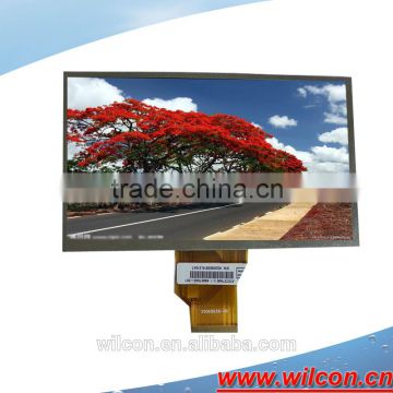 7inch 800*480 RGB interface 1000nits sunlight readable lcd panel screen