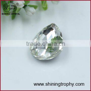 Waterdrop Baguette shape dark black crystal accessory diamond for decoration