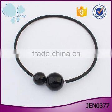 Women's accessories wholesale open black pearl collar necklace