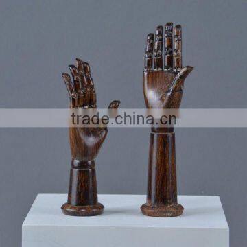 wooden mannequin hand for jewelry